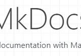 MkDocs Logo